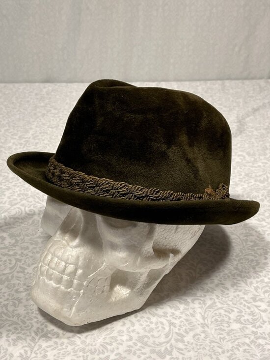 White New Haven Other - Vtg White New Haven Fur Felt Fedora Hat E.J. Hickey Co Sz 7 St Patrick’s Day